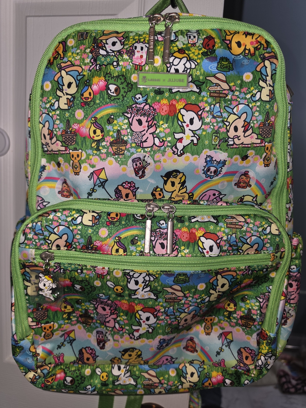 Ju-Ju-Be Green Kawaii Tokidoki Meadow Blooms Zealous Baxkpack